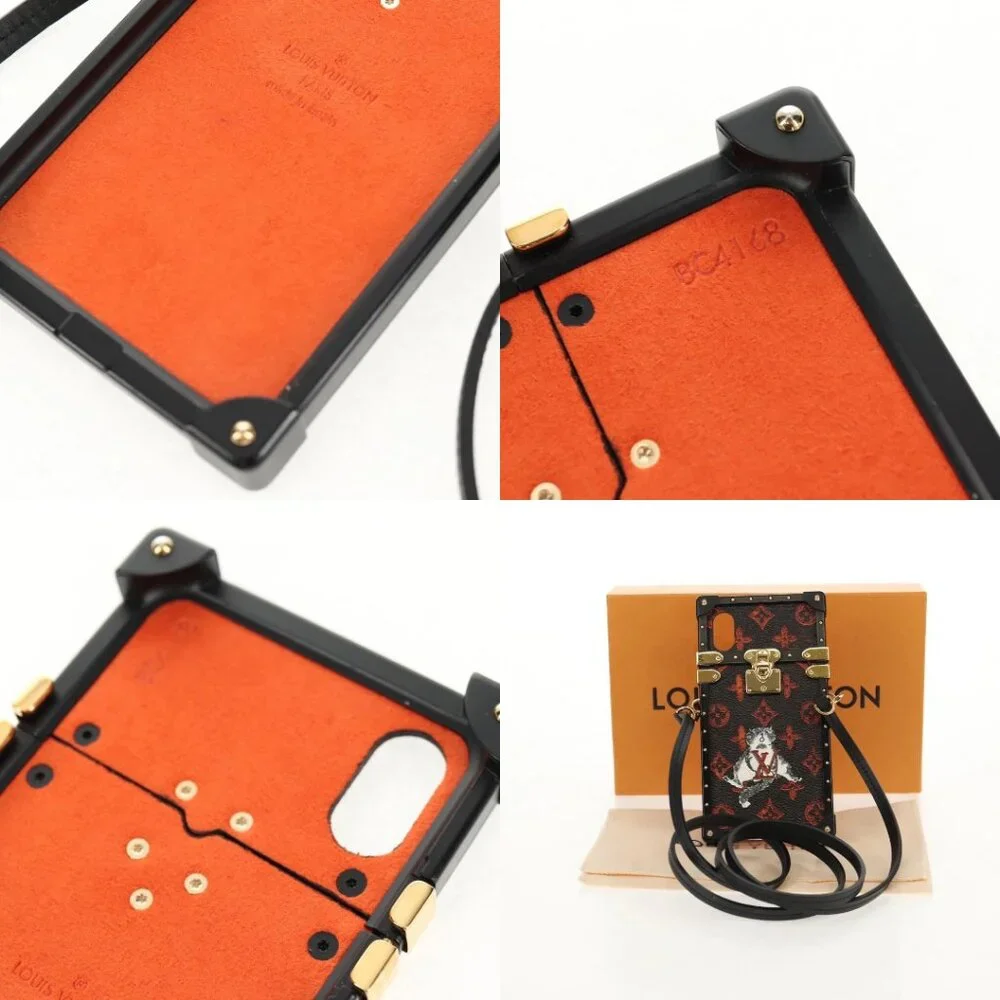 LOUIS VUITTON Catgram iPhone X iPhone XS Eye Trunk iPhone M63891 LV Auth 128518M